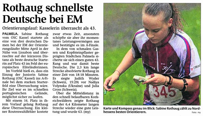 OL: Rothaug schnellste Deutsche bei EM